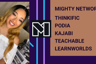 be your wordpress virtual assistant, mighty networks, kajabi, podia heartbeat VA