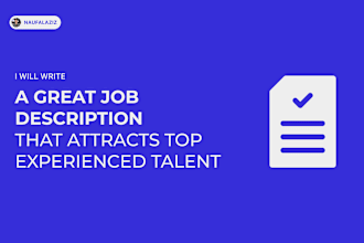 write and design a job description for top experienced level