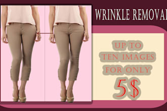 remove wrinkle ghost mannequin from dummy cloth and retouch photo blemishes
