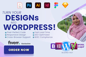 make responsive wordpress desing with elementor