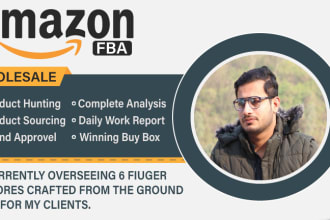 fully automate your amazon fba wholesale, amazon dropshipping store as amazon va