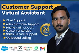 be your virtual assistant for chat emails and call support