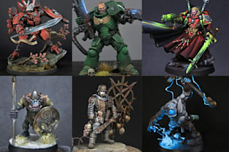 paint warhammer, star wars, dnd or any other miniature