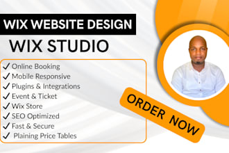 create build wix studio website redesign wix booking website development duda