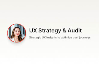 audit your website UX and give strategic feedback