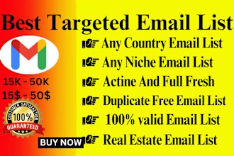 do niche targeted bulk email list blast, collection and validation