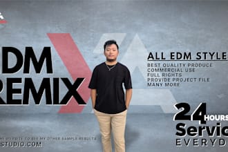 remix your songs to various professional edm styles