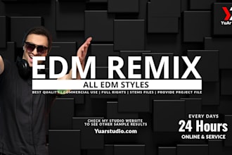 remix your songs to various professional edm styles
