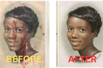 fix, restore and repair your old photos in 4k pictures