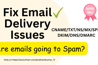 fix email delivery issues a, cname, txt, ns, mx, spf, dkim, dmarc dns records