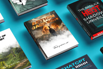 book cover design fantasy, sci fi, horror