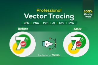 convert image to vector, vector tracing, vector logo in high resolution