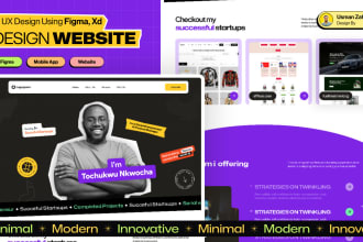 do landing page, homepage, saas product design in figma