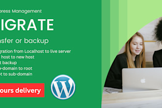 backup, migrate, and transfer wordpress website in an hour