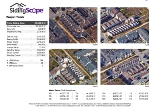 do expert siding measurements takeoff report