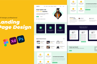 design figma landing page ui, saas landing page, uiux
