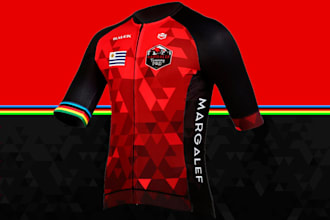 design your personalized cycling clothing in vector format