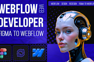 convert figma to webflow, redesign webflow website, fix webflow issues