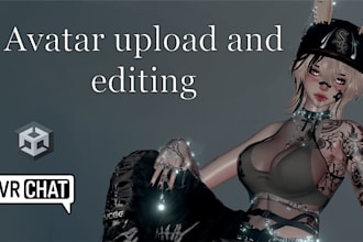 upload and edit an avatar to your vrchat account