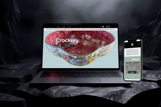 design a  modern website mockup for all devices