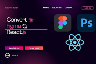 convert figma ui design to react js and html to reactjs