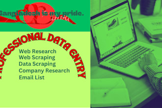 do your web scraping, web research, and company research