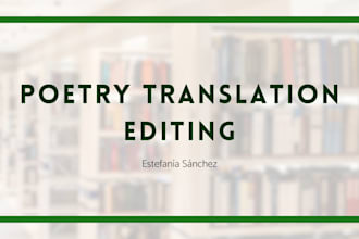 edit english to spanish poetry translations
