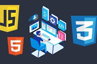 translate figma or PSD into HTML5 with animations