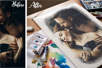 do photo realistic digital art, sketch and oil painting portaits of your images