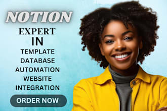 design notion template notion setup notion database automation notion expert