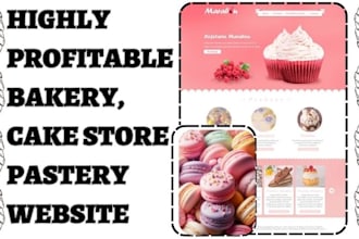 design bakery store pastry store cake store desserts cupcake store pizza website