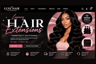 hair extension website hair extension shopify store wix hair extension website