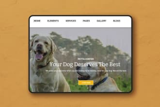 design dog walking website pet sitting dog daycare pet adoption petcare website