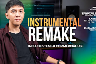 remake instrumental or beat of any song for commercial use