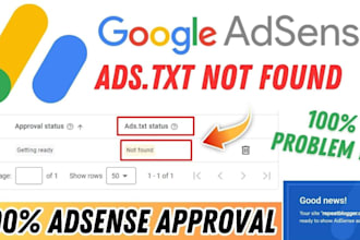 fix google adsense ads txt issue within 30 minutes