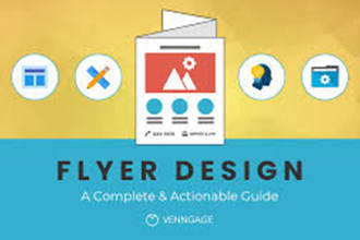 design professional flyer, trifold brochure and marketing materials