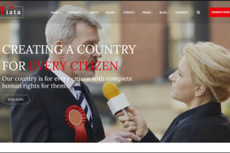 do political website, political campaign website, election or politics website