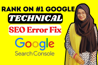 do complete technical SEO of your website crawling, indexing, sitemap, errors