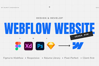 develop, convert or fix your webflow website