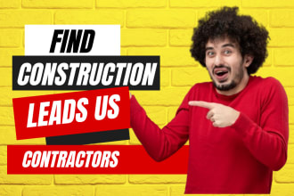 find construction leads general, sub contractors of  USA