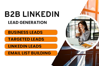 do targeted b2b lead generation, data entry, linkedin lead, business database