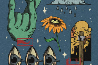 draw badass art assets illustration for t shirt, tattoo