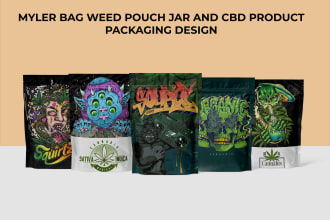 marijuana, mylar bag strain weed packaging with label for your product