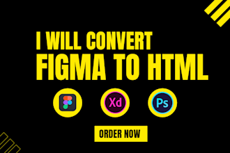 do figma to HTML CSS conversion using bootstrap
