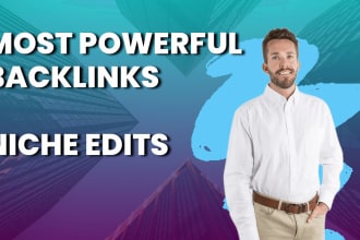 do niche edits SEO backlinks on domains with rd 40 to 400 plus