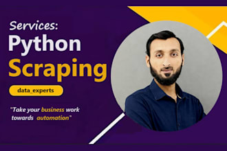 do website scraping using python scripts, selenium, playwright web data scraper