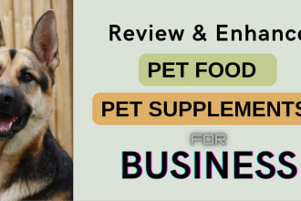 enhance pet supplements, pet food for business