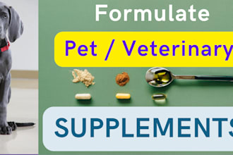 formulate pet supplements for dogs and cats