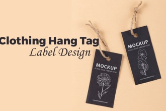 do clothing hang tag and label design