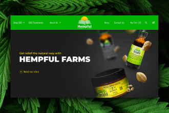 develop cbd website, cannabis, marijuana and health website